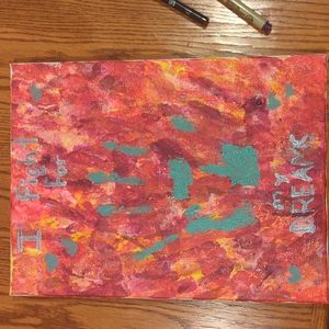 9 x 12 cm painting, handmade